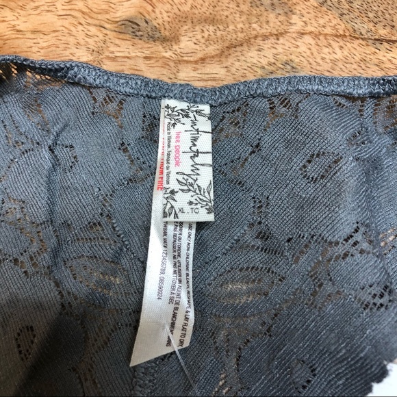 FREE PEOPLE Gray Galloon Lace Racerback bralette - Picture 11 of 11